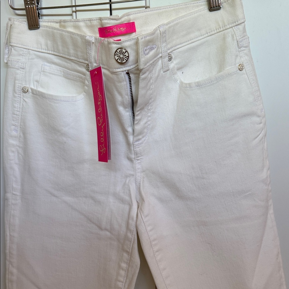 Lilly Pulitzer Cream Skinny Jeans